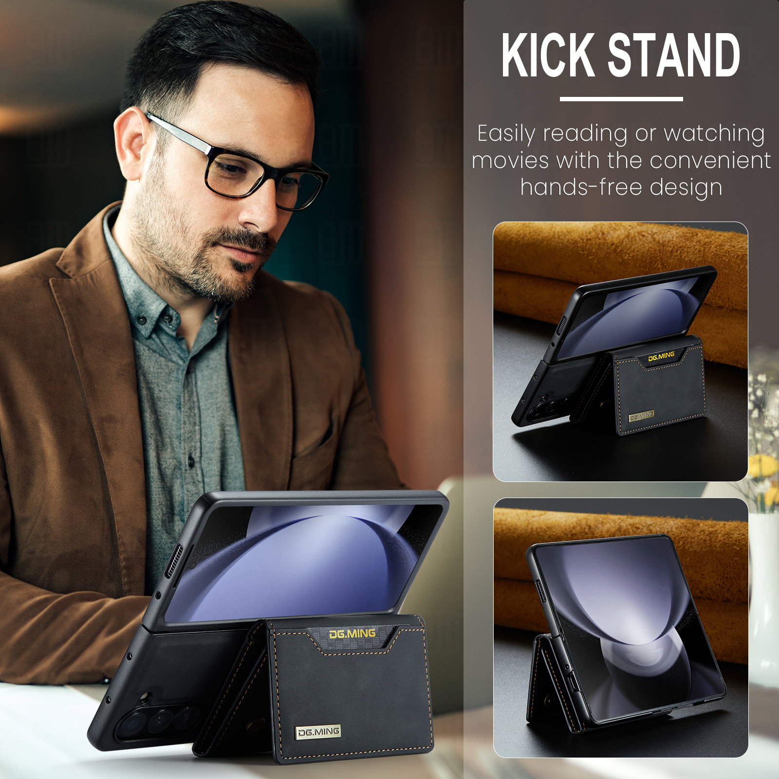 Detachable 2-in-1 Design Wallet Case for Samsung (M2)