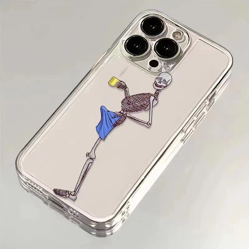 Spooky-Cute Skeleton iPhone Case: Your New Go-To Vibe Booster 💀✨