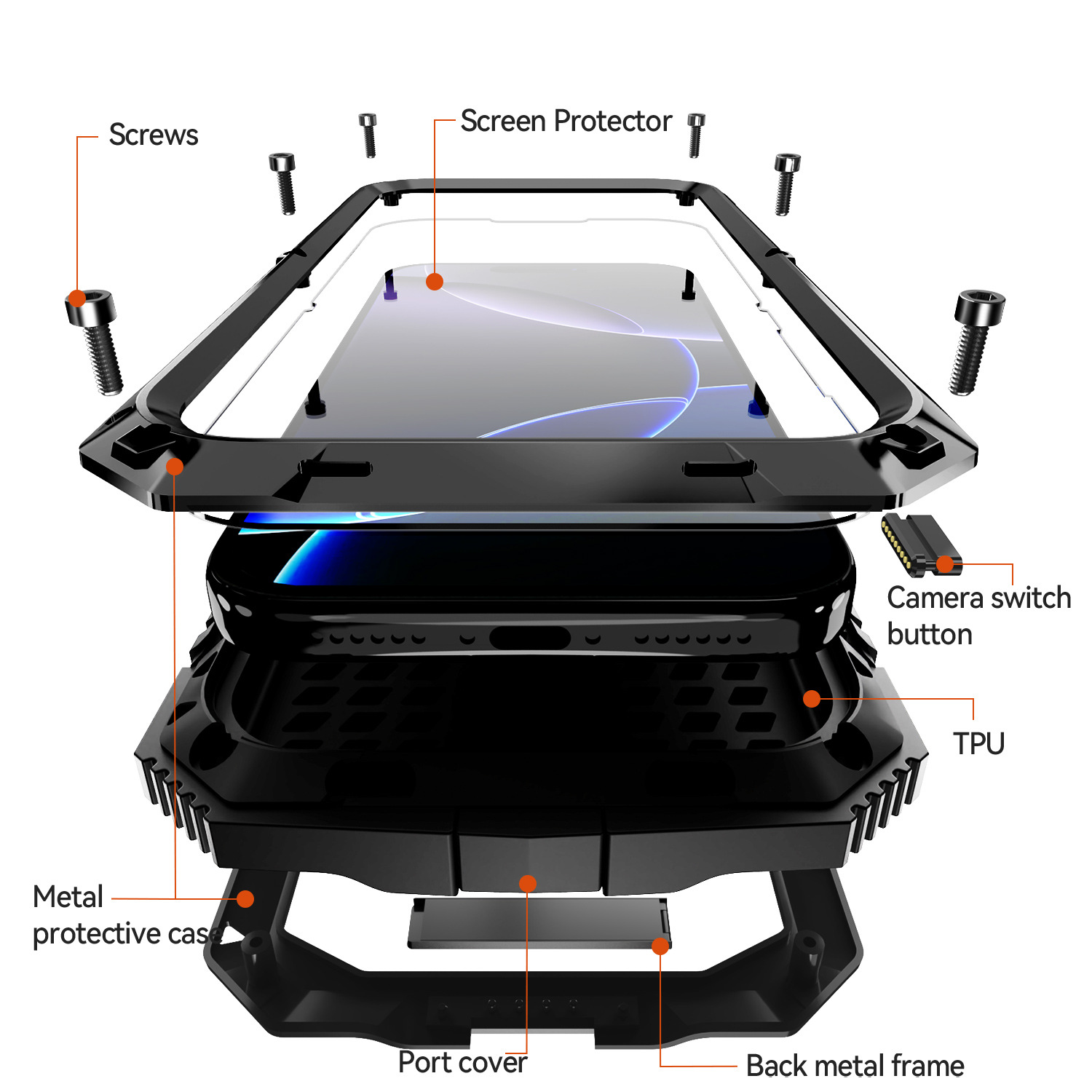 Tough as Nails: iPhone 17 Pro Max Metal Shockproof Case 🛡️