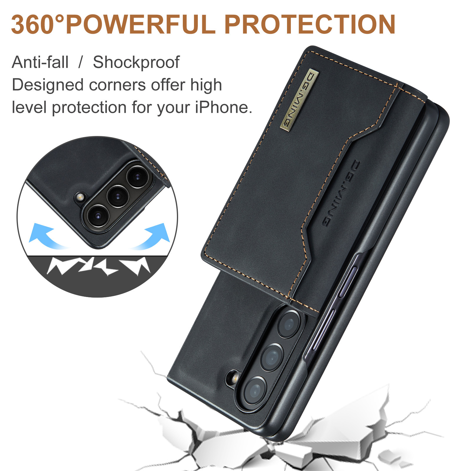 Detachable 2-in-1 Design Wallet Case for Samsung Z Fold 6/5/4/3 (M2)