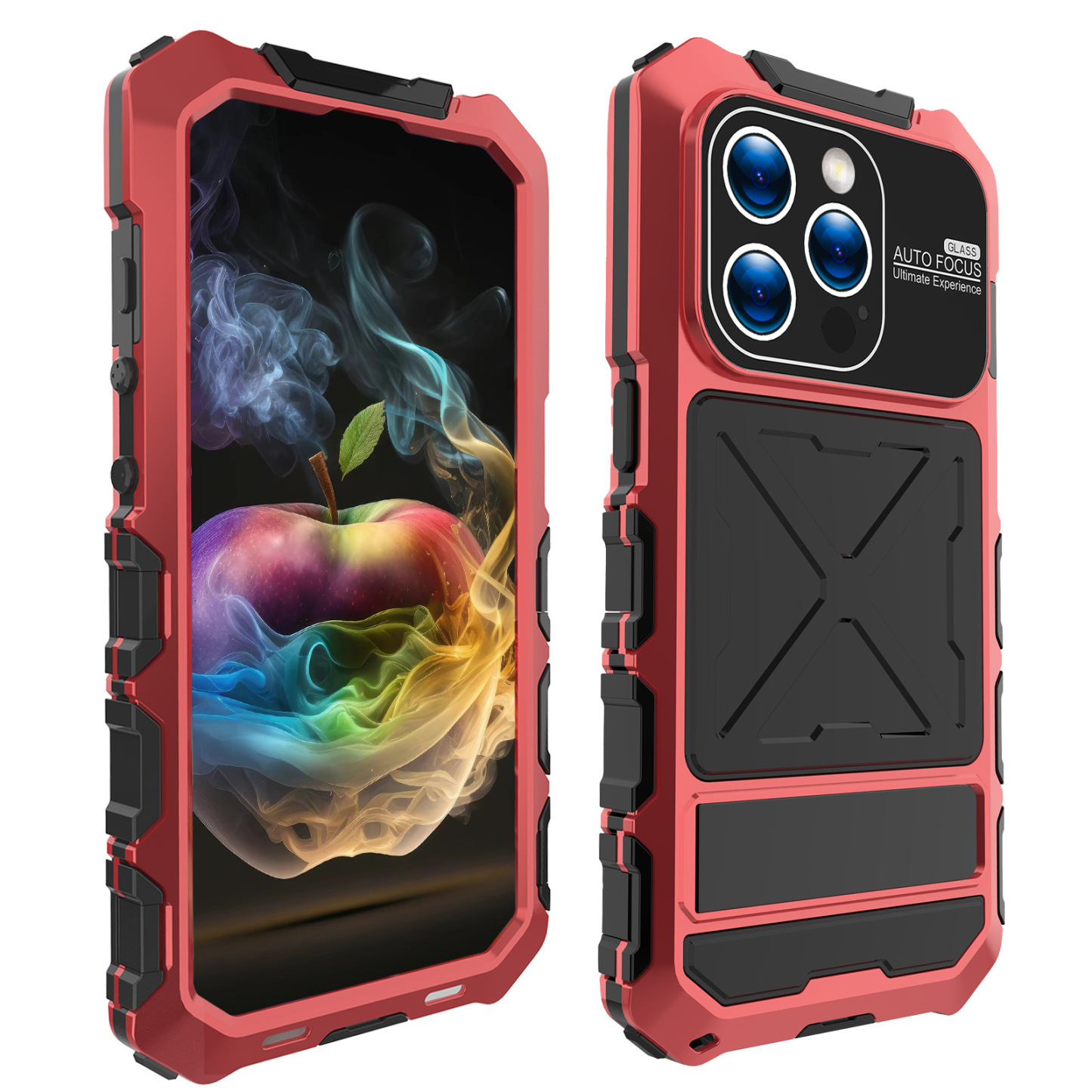 Luxury Metal Multi-Function Phone Case for iPhone - Screw-free Installation