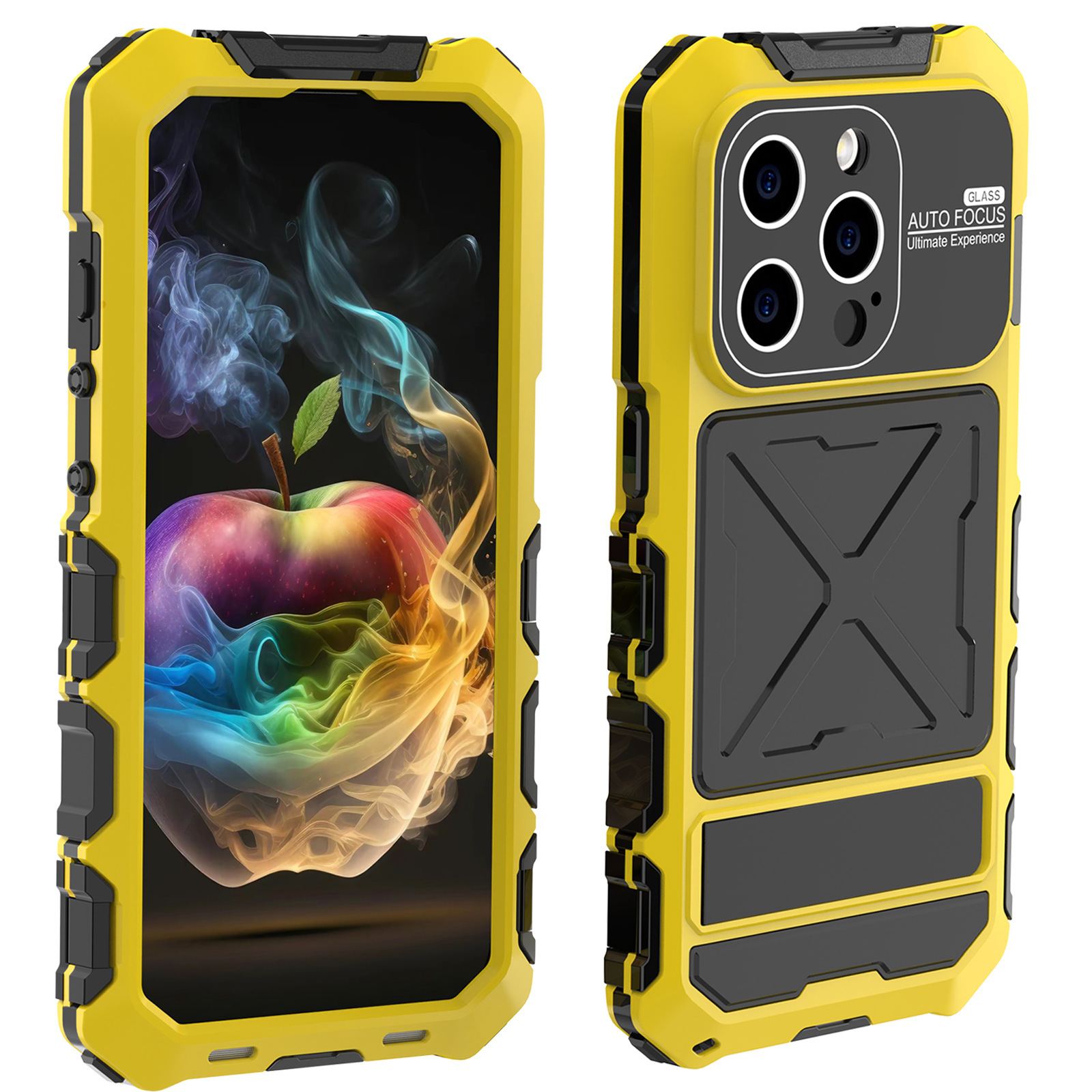 Luxury Metal Multi-Function Phone Case for iPhone - Screw-free Installation