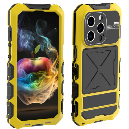 Luxury Metal Multi-Function Phone Case for iPhone - Screw-free Installation
