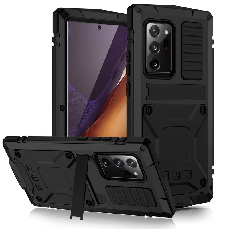 Military Tactical Armor Phone Case with Shockproof Protection & Built-in Kickstand