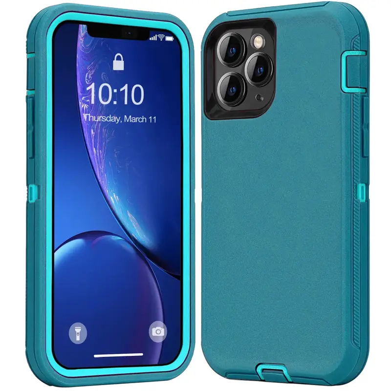 Heavy-Duty 3-Layer Armor Shockproof Defender Phone Case
