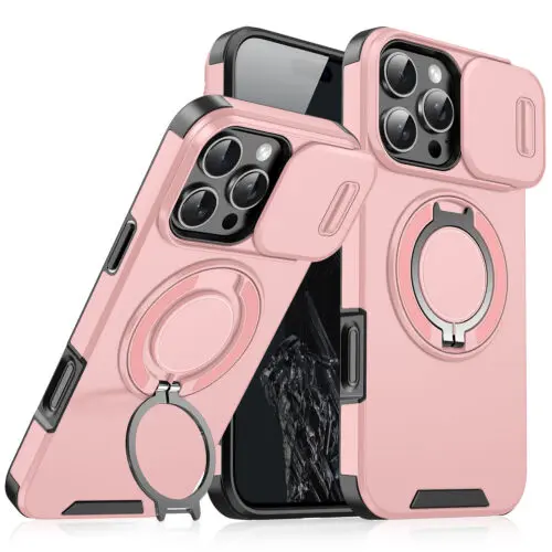Magnetic Protective Phone Case With Camera Lens Cover