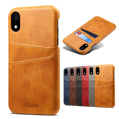 Luxury Leather Wallet Case For iPhone XS Max XR  iPhone XS Max X 8 7 6S 6 Plus