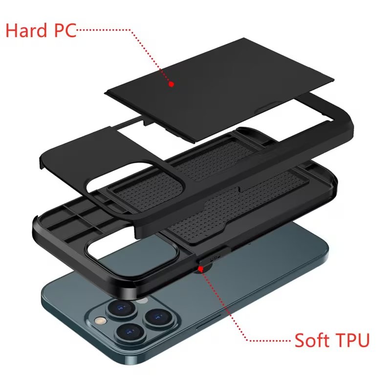 Premium MagSafe Wallet Case for iPhone with Card Holder & Kickstand