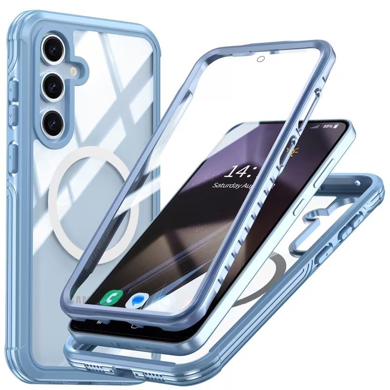 Samsung Galaxy Magnetic Clear Case With Dual Lock Protection📱