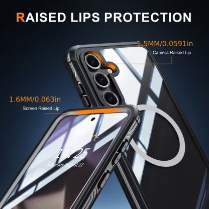 Samsung Galaxy Magnetic Clear Case With Dual Lock Protection📱