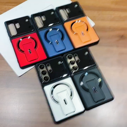 Magnetic Kickstand Armor Case with Lens Protection Cover