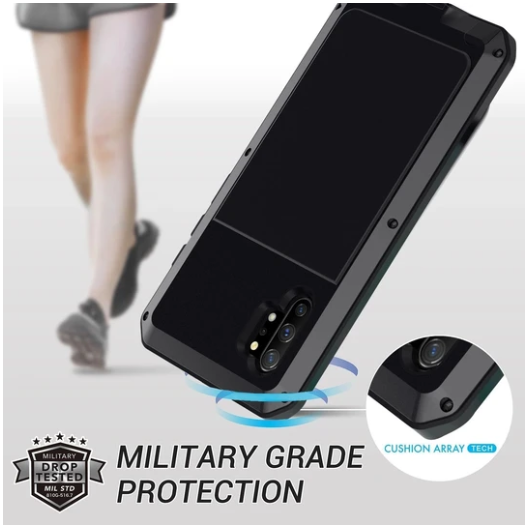 Luxury Doom Armor Waterproof Metal Aluminum Phone Case For Samsung