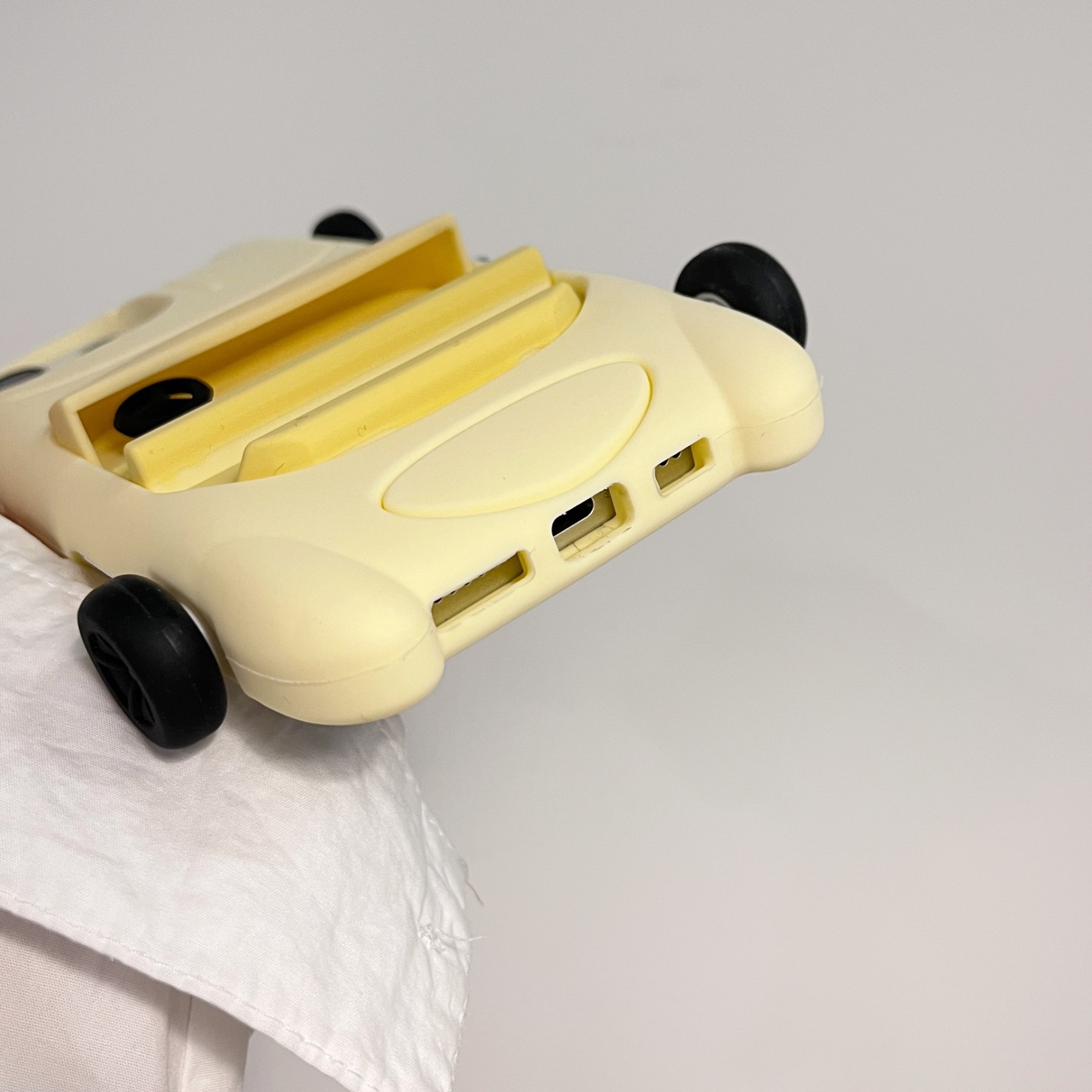 Cartoon Yellow Sports Car iPhone Case | Tuck a "Mini Stylish Ride" in Your Pocket—Cute & Shockproof in One
