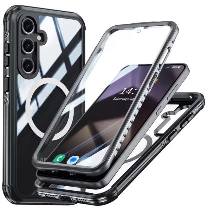 Samsung Galaxy Magnetic Clear Case With Dual Lock Protection📱