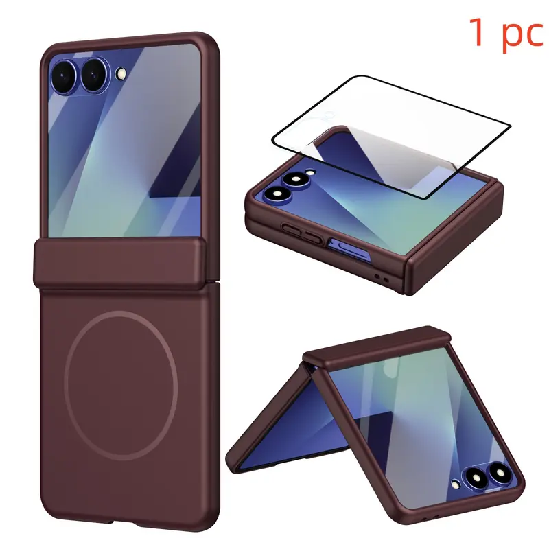 Skin sensitive magnetic Protective phone case, Protector, suitable for Samsung Galaxy Z Flip8/7/6/5/4/3 with tempered glass film, Screen Protector, supports wireless charging, protection hinge, shell film integrated, anti drop, folding phone case Skin sensitive magnetic Protective phone case, Protector, suitable for Samsung Galaxy Z Flip8/7/6/5/4/3 with tempered glass film, Screen Protector, supports wireless charging, protection hinge, shell film integrated, anti drop, folding phone case