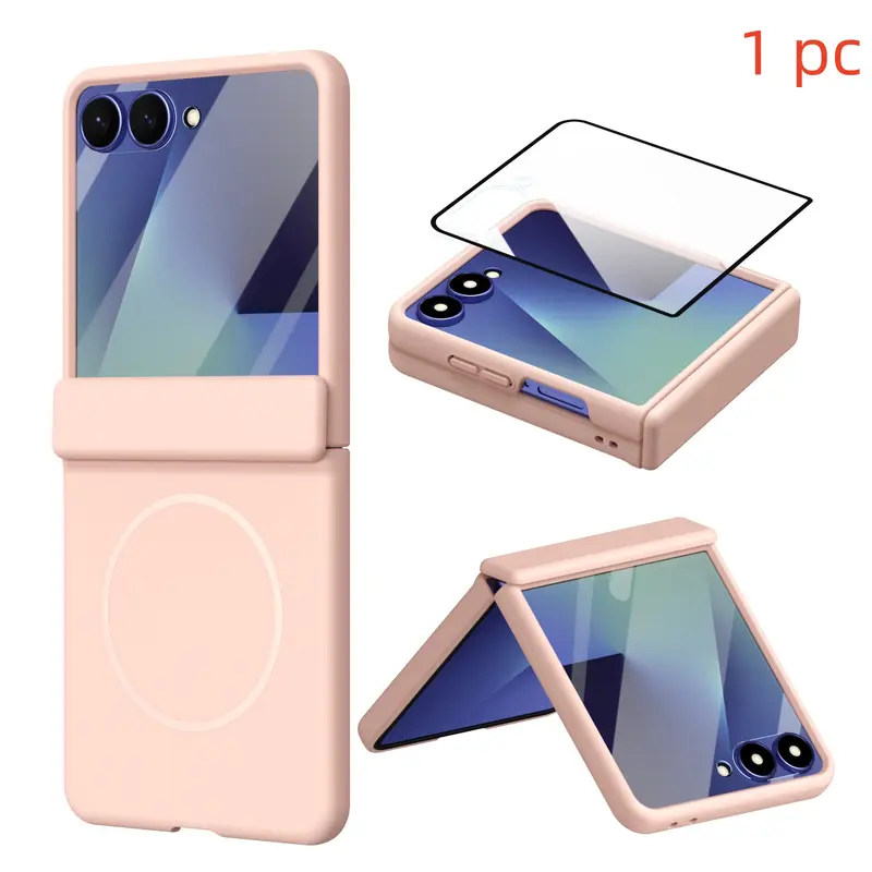 Skin sensitive magnetic Protective phone case, Protector, suitable for Samsung Galaxy Z Flip8/7/6/5/4/3 with tempered glass film, Screen Protector, supports wireless charging, protection hinge, shell film integrated, anti drop, folding phone case Skin sensitive magnetic Protective phone case, Protector, suitable for Samsung Galaxy Z Flip8/7/6/5/4/3 with tempered glass film, Screen Protector, supports wireless charging, protection hinge, shell film integrated, anti drop, folding phone case
