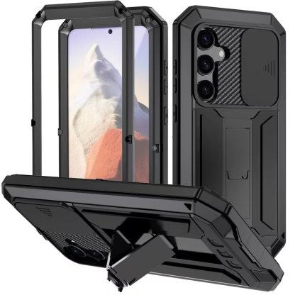 Military Grade Rugged Armor Phone Case with 360° Protection & Built-in Kickstand