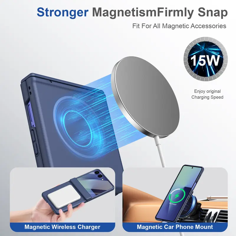 Skin sensitive magnetic Protective phone case, Protector, suitable for Samsung Galaxy Z Flip8/7/6/5/4/3 with tempered glass film, Screen Protector, supports wireless charging, protection hinge, shell film integrated, anti drop, folding phone case Skin sensitive magnetic Protective phone case, Protector, suitable for Samsung Galaxy Z Flip8/7/6/5/4/3 with tempered glass film, Screen Protector, supports wireless charging, protection hinge, shell film integrated, anti drop, folding phone case