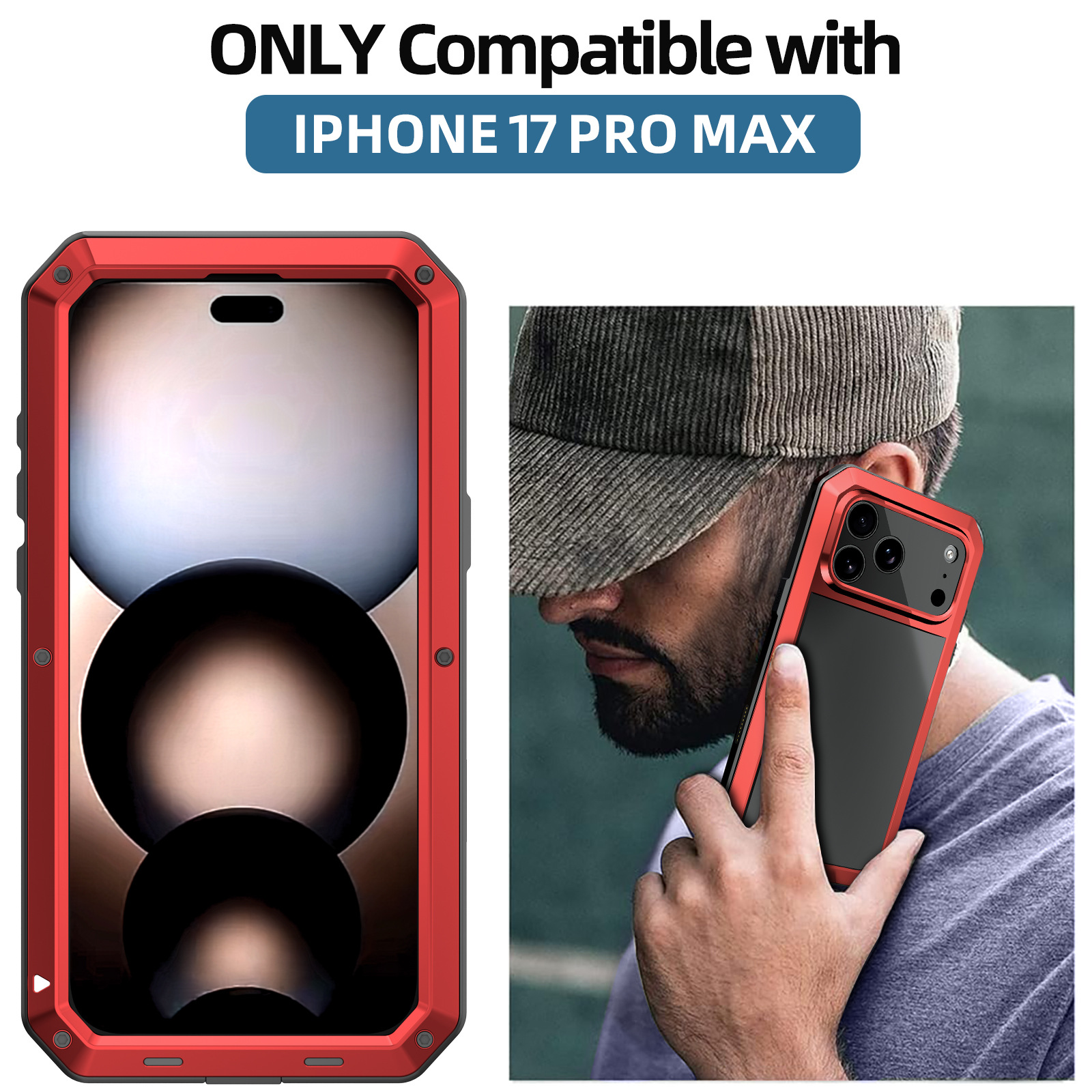 Rugged Armor Shockproof Phone Case with Full Body Protection & Premium Color Design📱