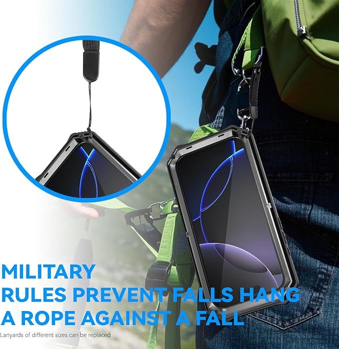 iPhone 17 Pro Max Heavy-Duty Case: Military-Grade 360° Protection + Built-In Screen Protector & Sturdy Stand