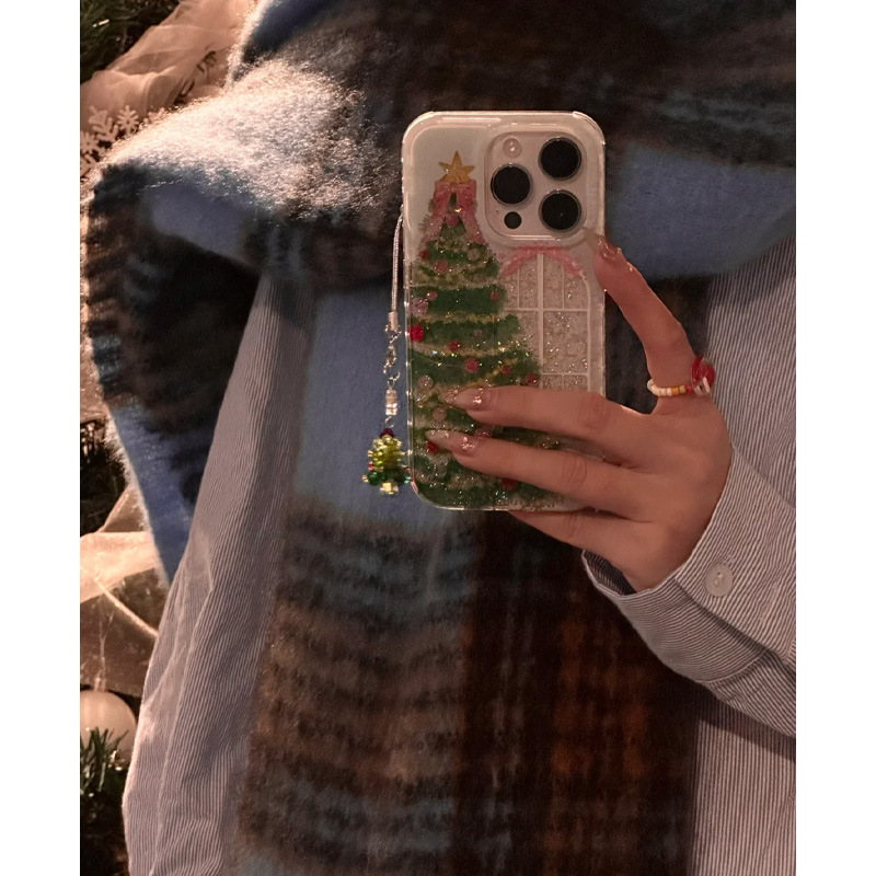 Sparkle This Christmas: Glitter Christmas Tree Phone Case for iPhone 17 Pro / 16 Pro Max / 15 ✨🎄