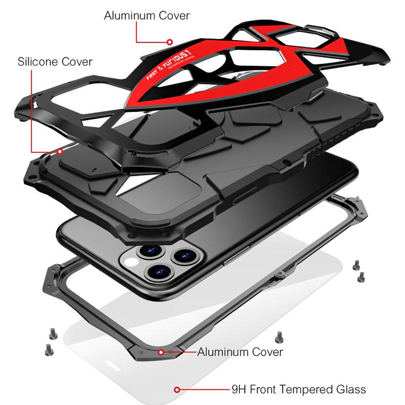 2024 New "Steel Warrior" Metal All-inclusive Phone Case For iPhone