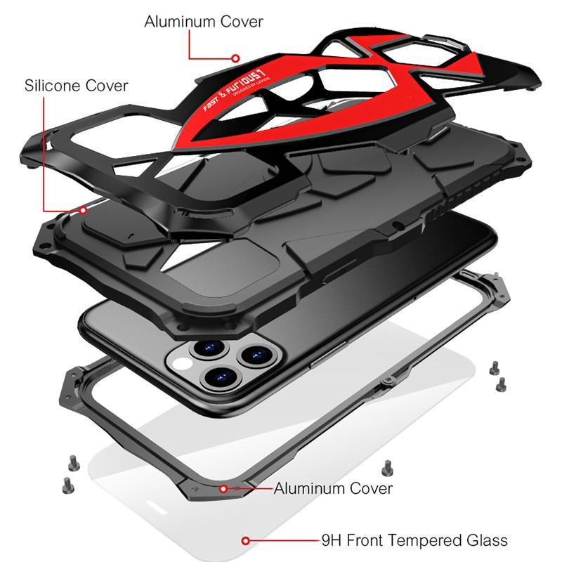 2024 New "Steel Warrior" Metal All-inclusive Phone Case For iPhone