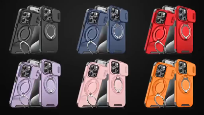 Magnetic Protective Phone Case With Camera Lens Cover