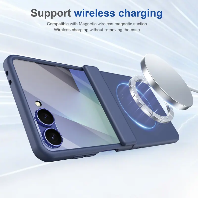 Skin sensitive magnetic Protective phone case, Protector, suitable for Samsung Galaxy Z Flip8/7/6/5/4/3 with tempered glass film, Screen Protector, supports wireless charging, protection hinge, shell film integrated, anti drop, folding phone case Skin sensitive magnetic Protective phone case, Protector, suitable for Samsung Galaxy Z Flip8/7/6/5/4/3 with tempered glass film, Screen Protector, supports wireless charging, protection hinge, shell film integrated, anti drop, folding phone case