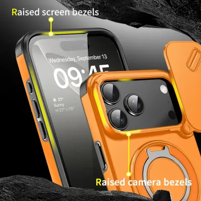 Magnetic Protective Phone Case With Camera Lens Cover
