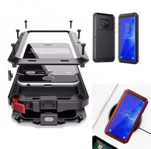 Luxury Doom Armor Waterproof Metal Aluminum Phone Case For Samsung