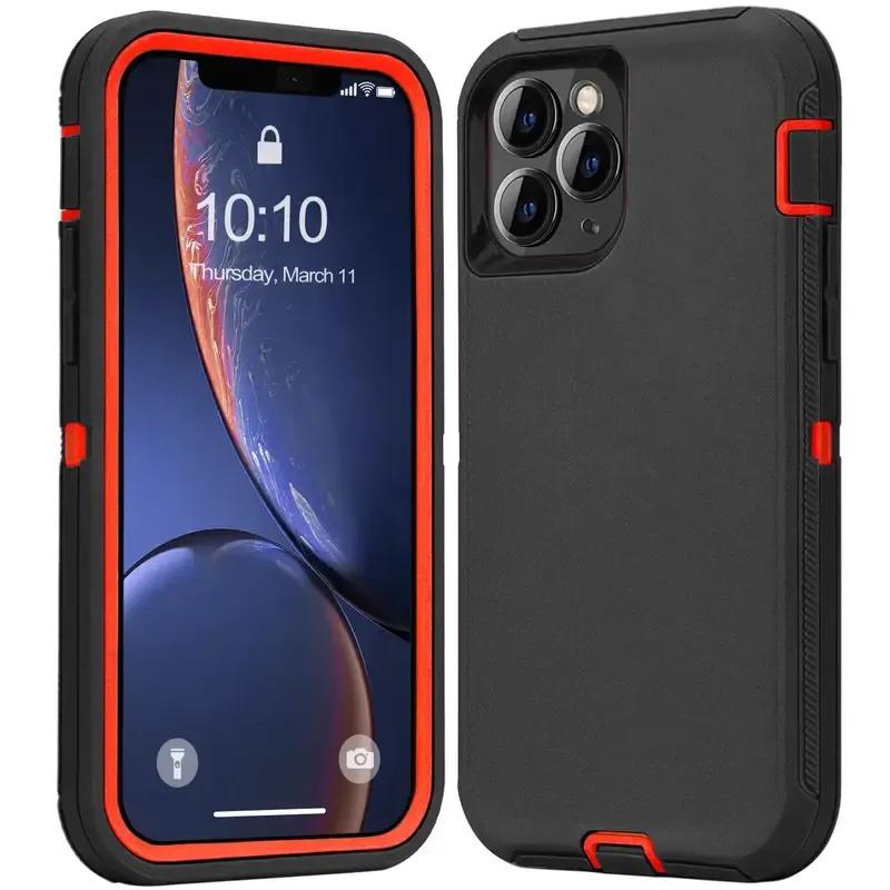 Heavy-Duty 3-Layer Armor Shockproof Defender Phone Case