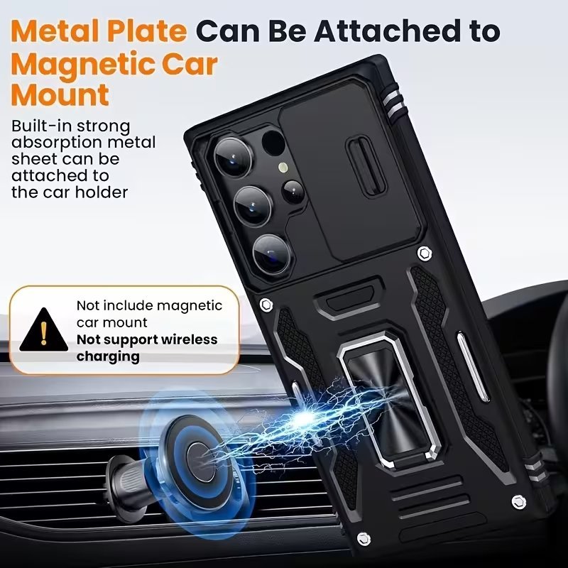 Heavy Duty Shockproof Samsung Galaxy Case with Built-In Kickstand