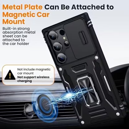 Heavy Duty Shockproof Samsung Galaxy Case with Built-In Kickstand