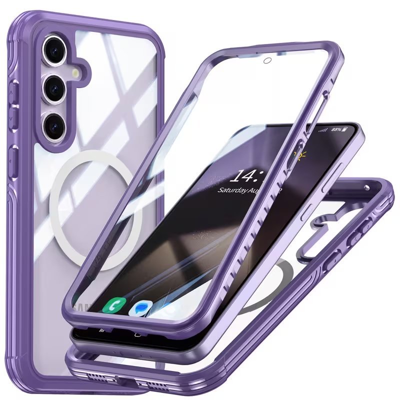 Samsung Galaxy Magnetic Clear Case With Dual Lock Protection📱