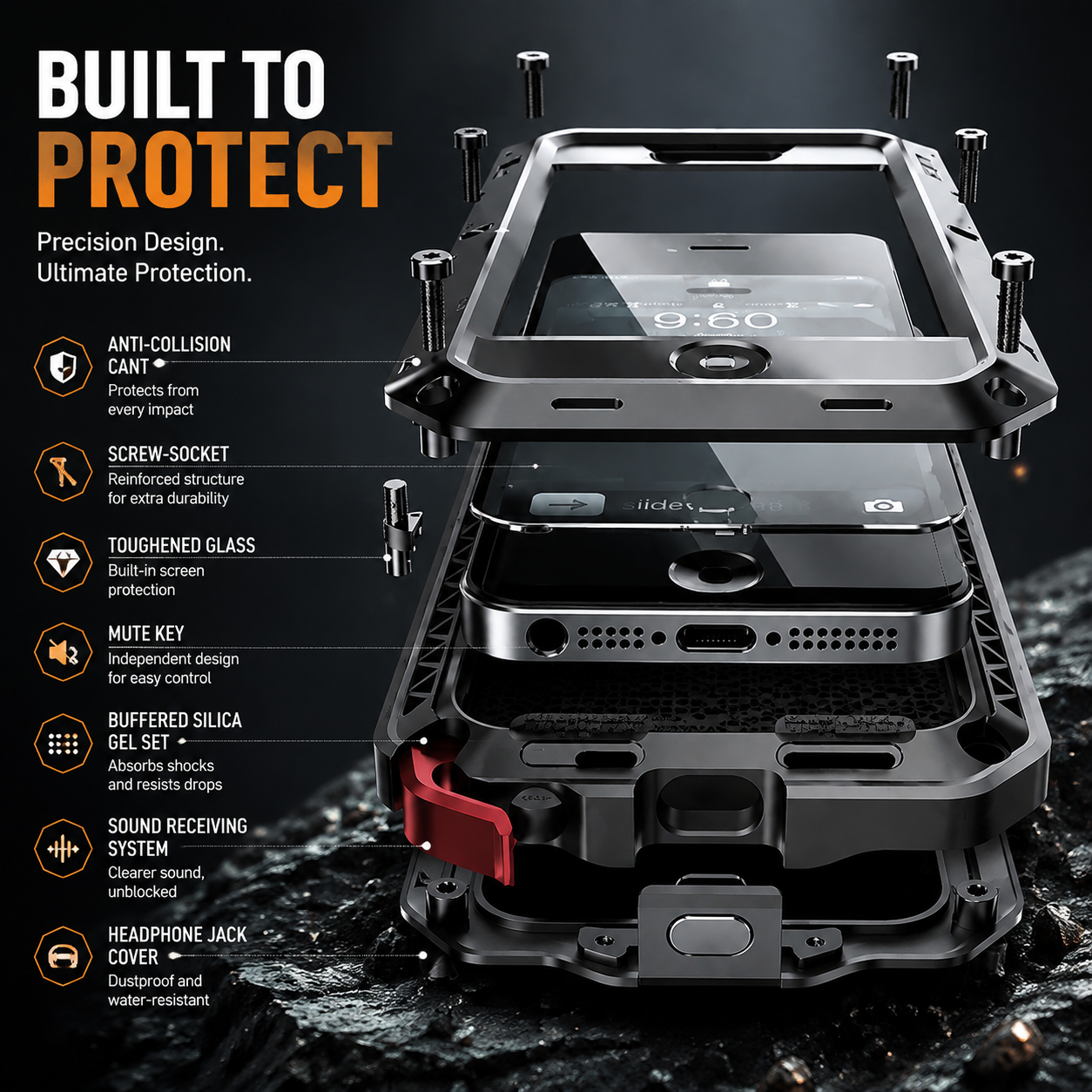 Extreme Heavy-Duty Metal Tactical Case with Screw-Lock Protection