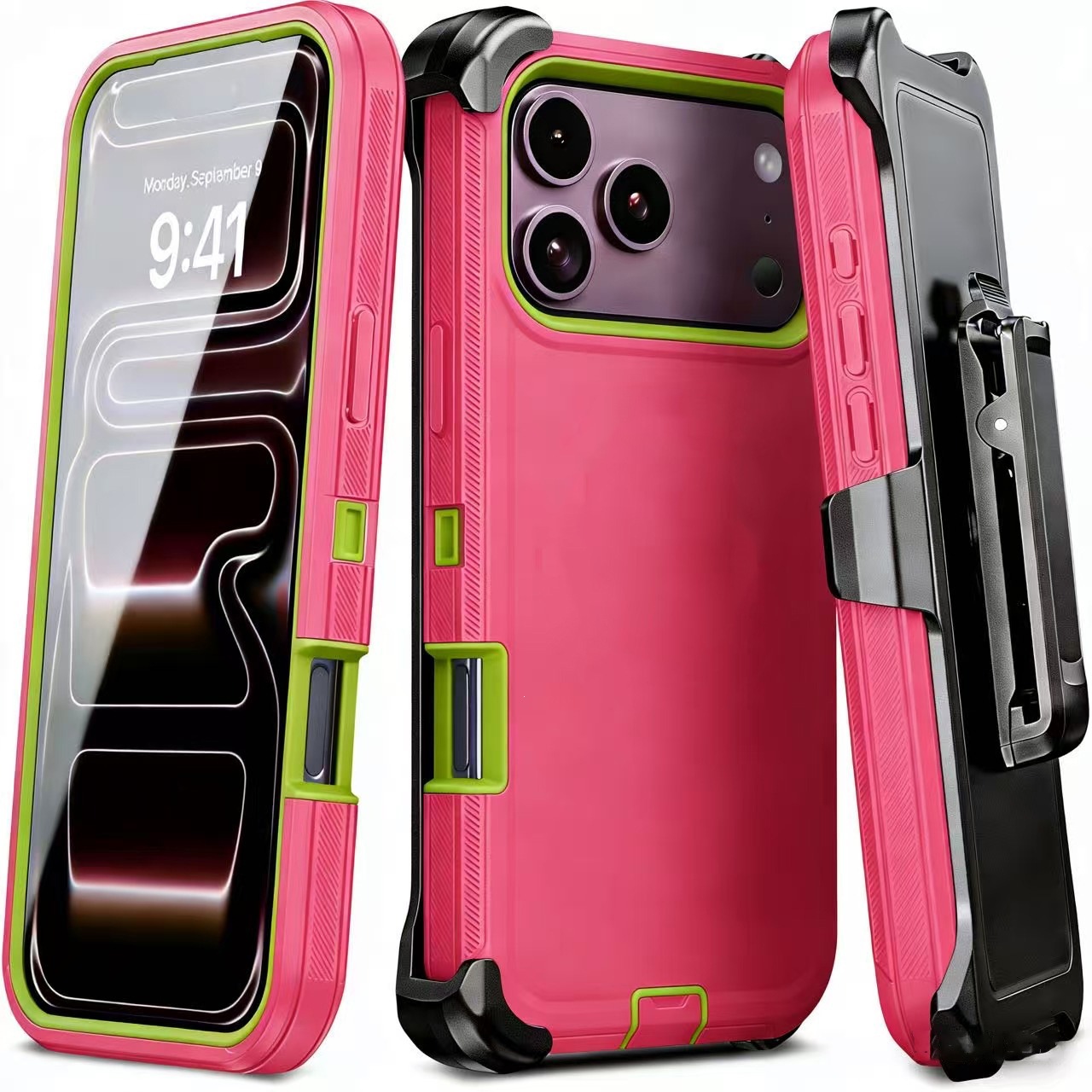 Heavy-Duty Protective Phone Case with Belt Clip