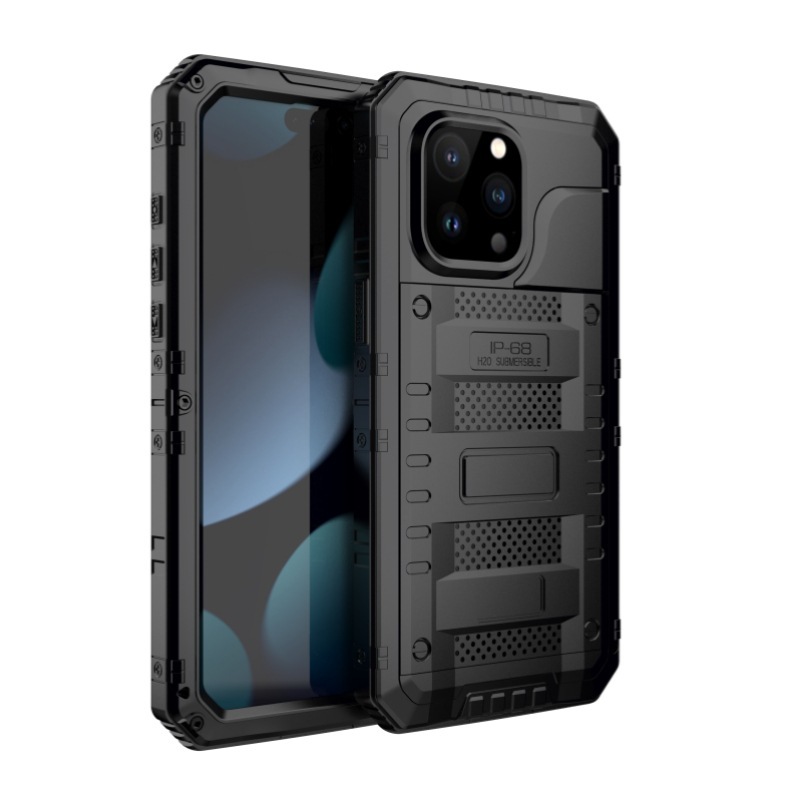 iPhone 15 Pro Max 4-in-1 Rugged Metal Case