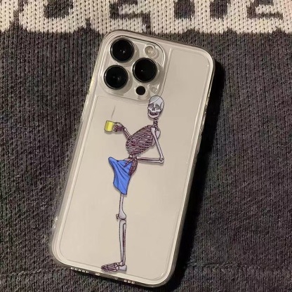 Spooky-Cute Skeleton iPhone Case: Your New Go-To Vibe Booster 💀✨