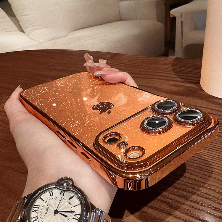 iPhone 17 Pro Max Case: Starry Sky Glitter Electroplated PC Hard Shell 🪐✨