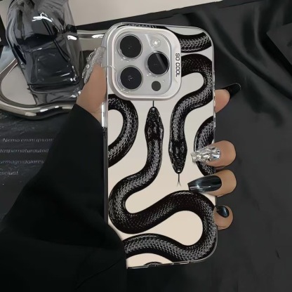 🐍Black Snake Laser iPhone Case 🐍✨