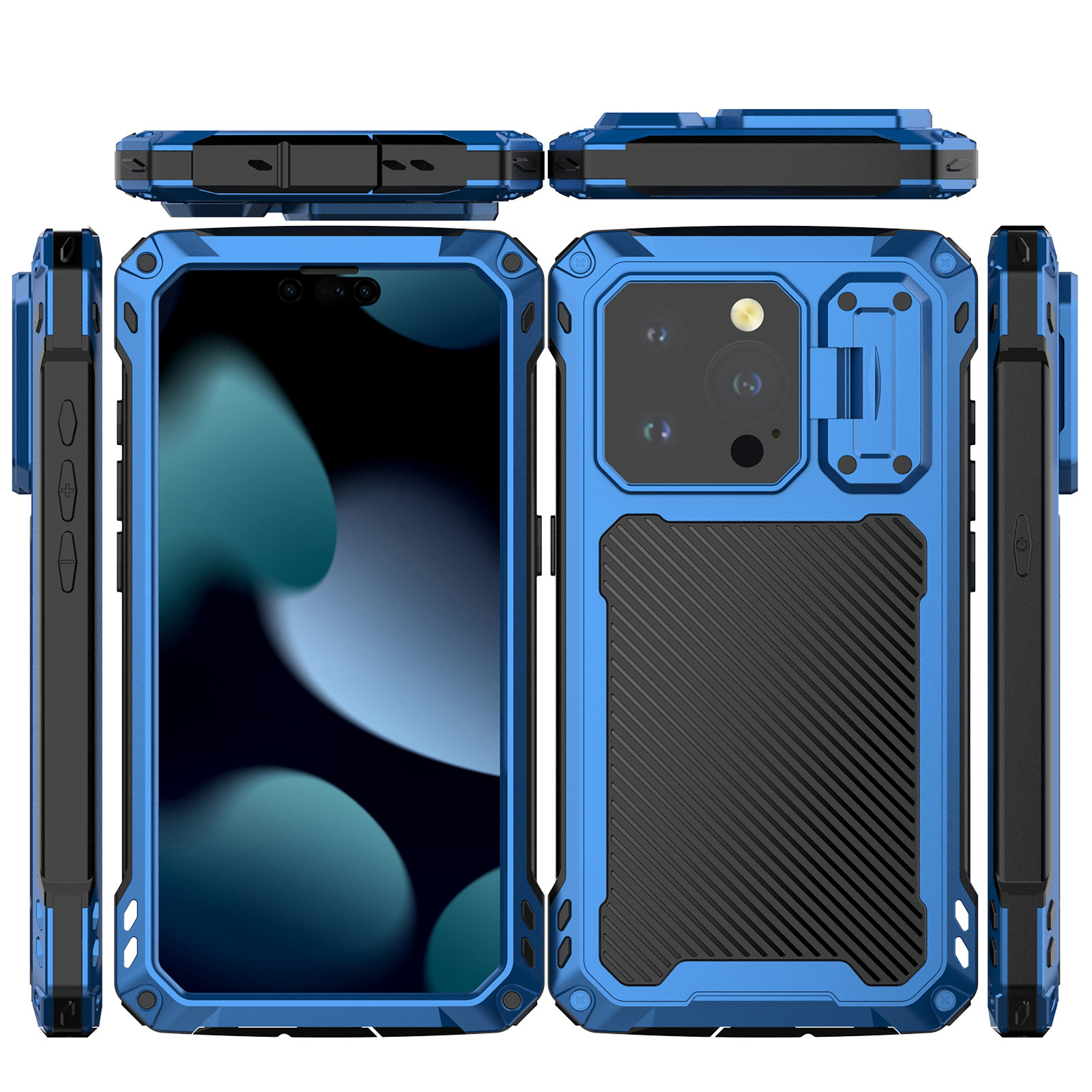 🚀 Tough & Trendy: Magnetic Full-Cover Case for iPhone 15 Pro / 16e / 17 PM 📱