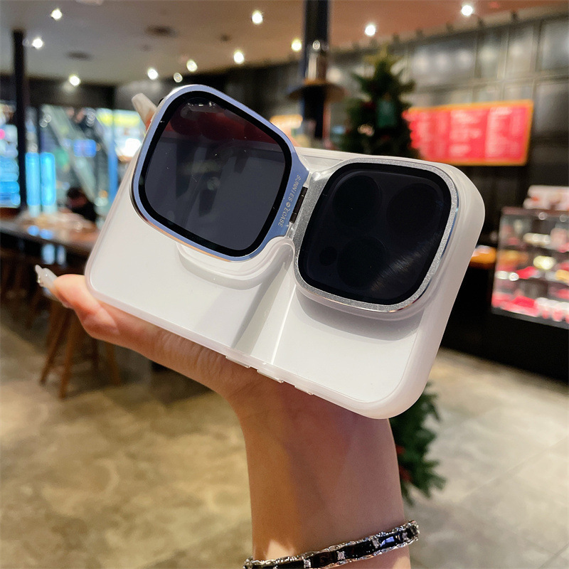 Sunglasses Stand Phone Case for iPhone 15 / iPhone 14 Pro Max 😎