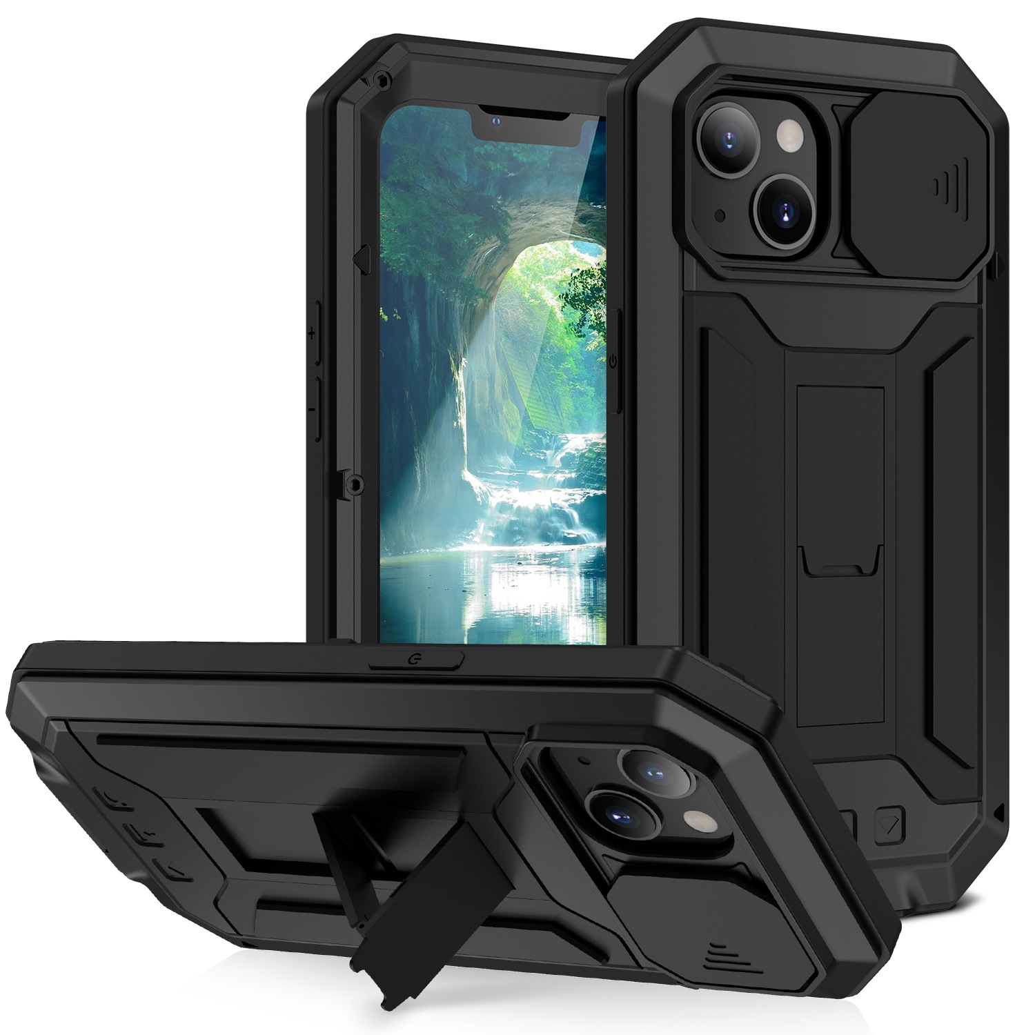 2nd Gen Metal Rugged Case for iPhone 17 Pro Max – Tough, Convenient & Stylish 🛡️