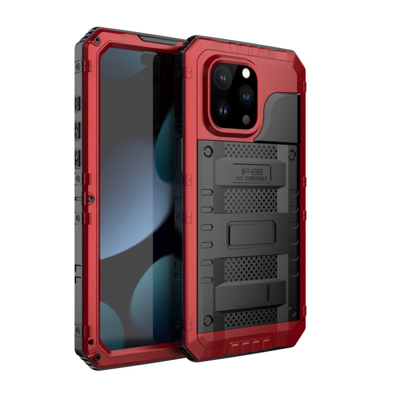 iPhone 15 Pro Max 4-in-1 Rugged Metal Case