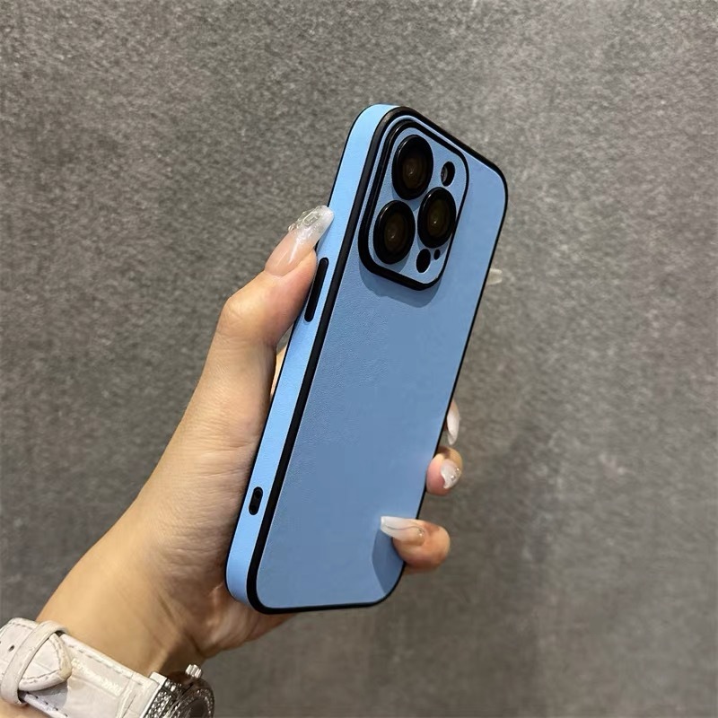 iPhone 17 Pro Max & 16 Minimalist Suede Phone Case 🤍