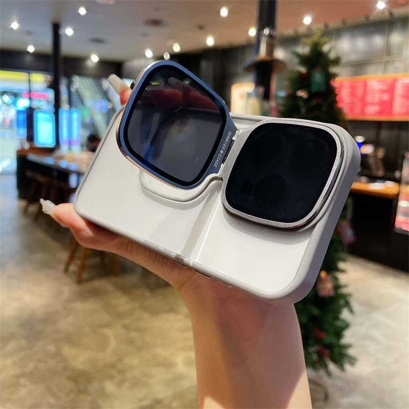 Sunglasses Stand Phone Case for iPhone 15 / iPhone 14 Pro Max 😎