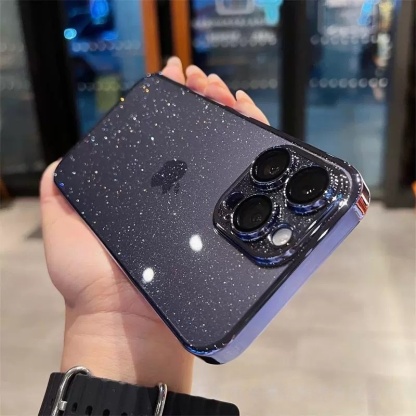 iPhone 17 Pro Max Case: Starry Sky Glitter Electroplated PC Hard Shell 🪐✨