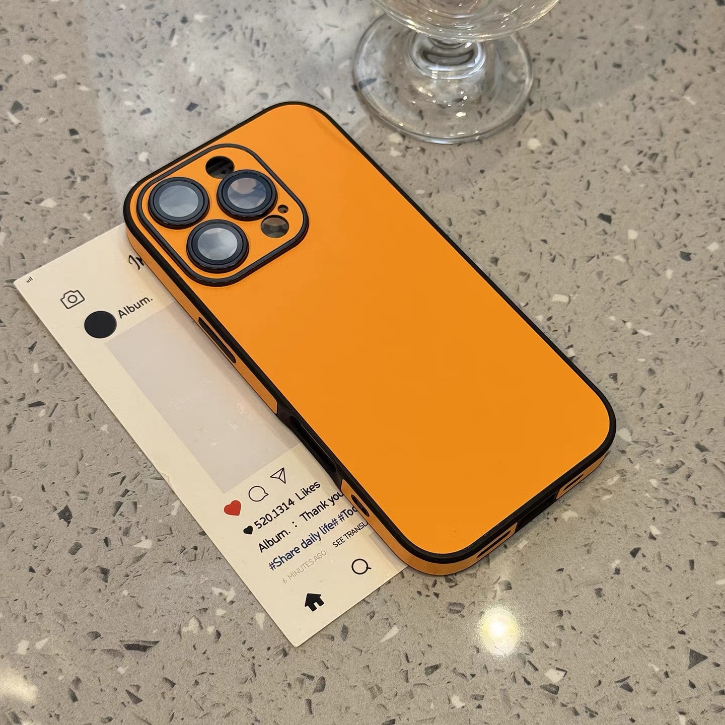 iPhone 17 Pro Max & 16 Minimalist Suede Phone Case 🤍