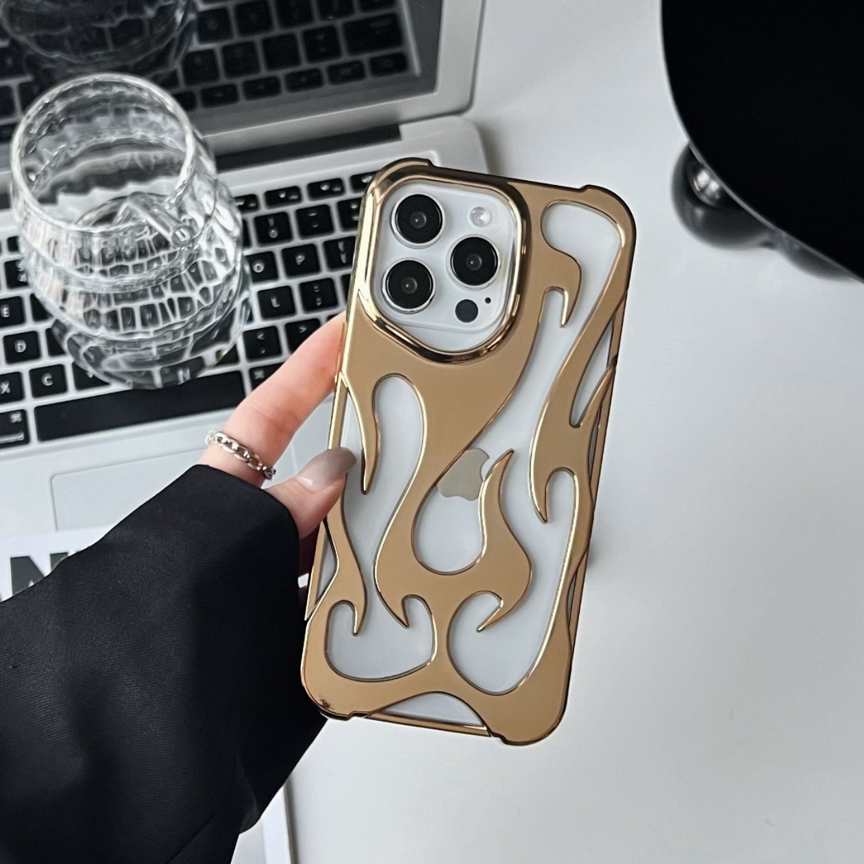 Heat-Dissipating Hollow Case for iPhone 17 Pro Max | Trendy Minimalist Shockproof Cover 😎